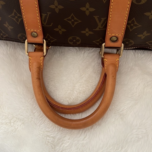 EUC Louis Vuitton Monogram Keepall 45 Boston Travel Hand Bag - Picture 12 of 14